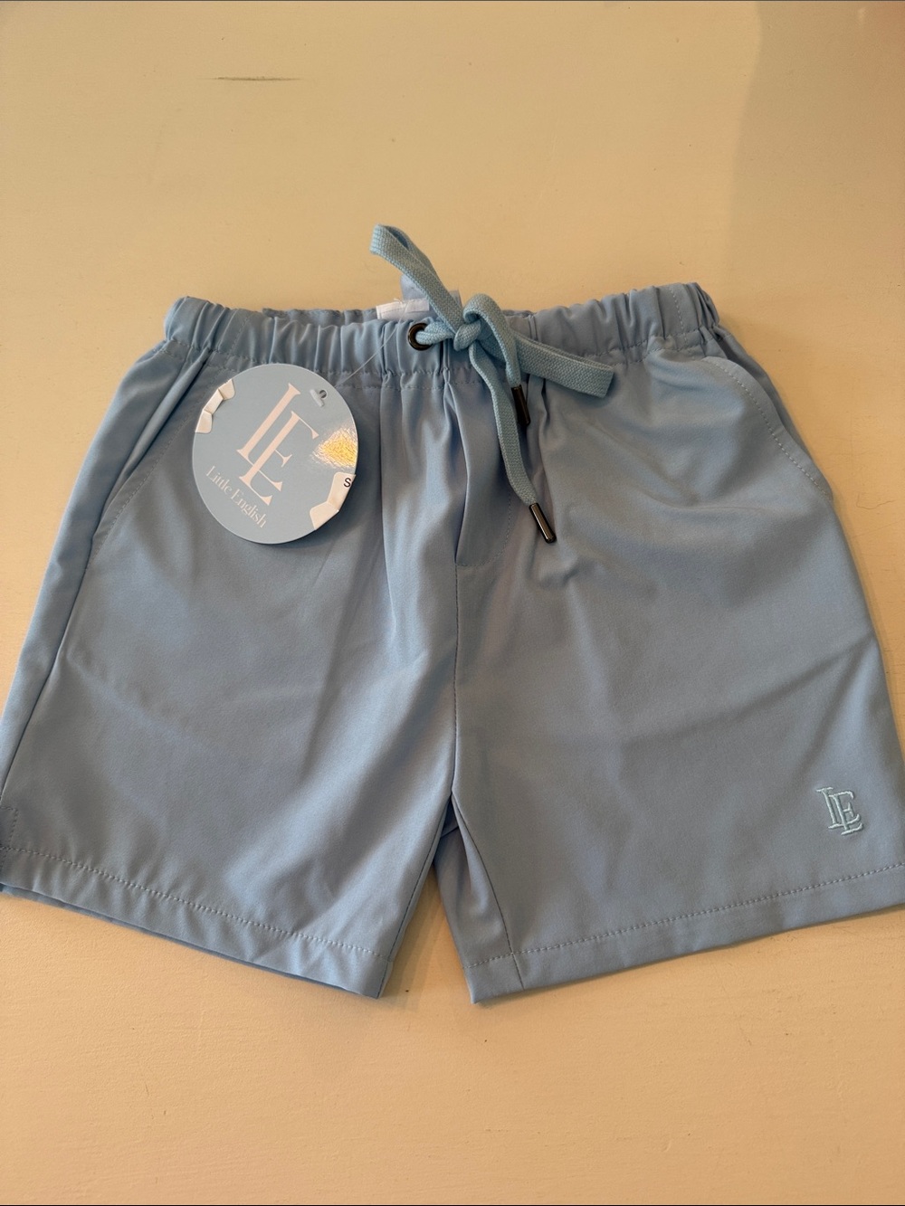 Little English Light Blue Toddler Boys' Casual Drawstring Shorts